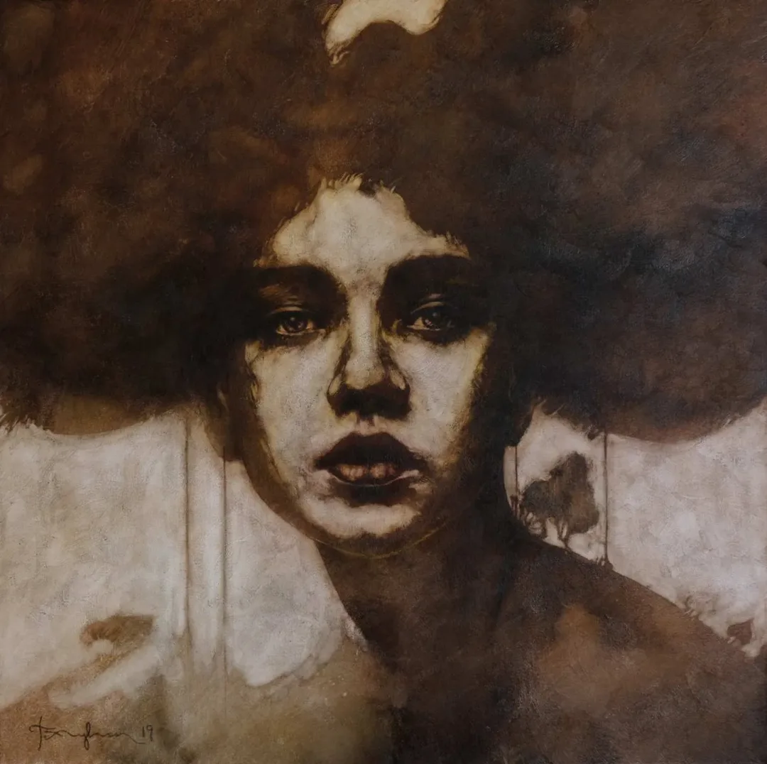 TALAT AYHAN — “İsimsiz”, 2019 "İsimsiz" eseri TALAT AYHAN tarafından 2019 yılında 60x60 cm ölçülerinde Tuval üzeri karışık teknik tekniği ile yapılmıştır.