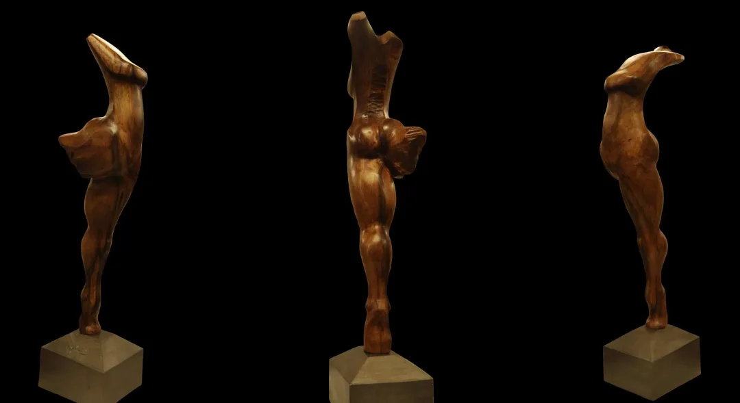 AZİMET KARAMAN — “İsimsiz”, 2019 "İsimsiz" eseri AZİMET KARAMAN tarafından 2019 yılında 45x11x10 cm ölçülerinde Ceviz Ahşap Yontu tekniği ile yapılmıştır.
