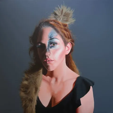 "İmge-II" eseri ÇAĞLAR ÖZTÜRK tarafından 2019 yılında 60x60 cm ölçülerinde Tuval üzeri akrilik boya tekniği ile yapılmıştır.