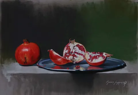 HASAN SAYGIN tarafından 2019 yılında 33x47 cm ölçülerinde Kağıt üzeri pastel boya tekniği ile yapılmıştır.