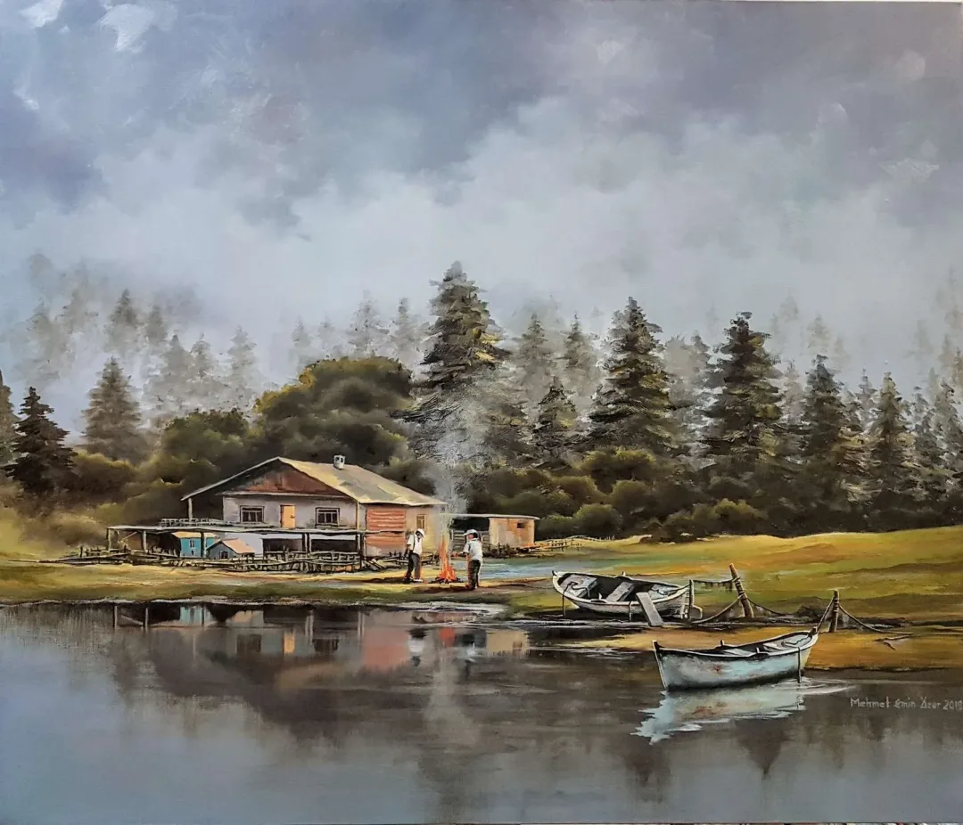yakınlaştır "İsimsiz" eseri MEHMET EMİN ÖZER tarafından 2019 yılında 80x94 cm ölçülerinde Tuval üzeri yağlı boya tekniği ile yapılmıştır.