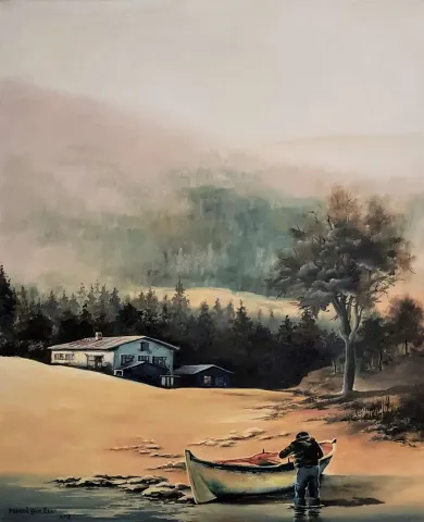 "İsimsiz" eseri MEHMET EMİN ÖZER tarafından 2019 yılında 60x50 cm ölçülerinde Tuval üzeri yağlı boya tekniği ile yapılmıştır.
