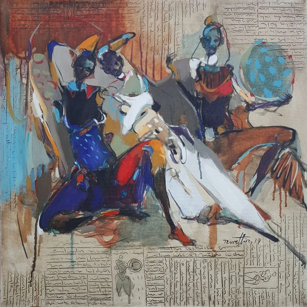 "İsimsiz" eseri NURETTİN AKKAYA tarafından 2019 yılında 60x60 cm ölçülerinde Tuval üzeri yağlı boya tekniği ile yapılmıştır.