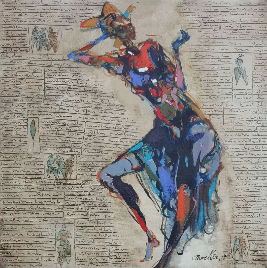 "İsimsiz" eseri NURETTİN AKKAYA tarafından 2019 yılında 60x60 cm ölçülerinde Tuval üzeri yağlı boya tekniği ile yapılmıştır.