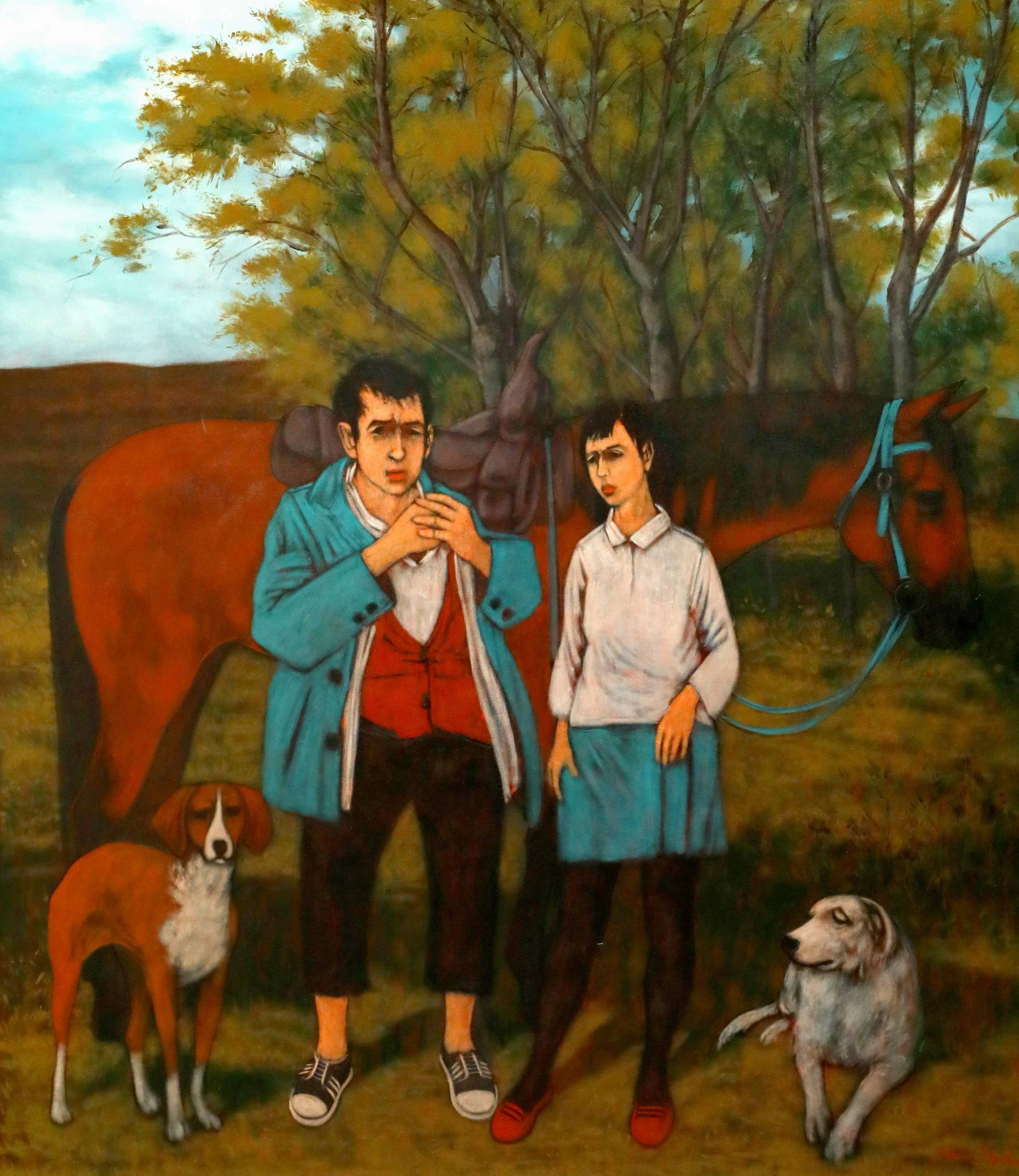 "İsimsiz" eseri ORHAN UMUT tarafından 2019 yılında 150x130 cm ölçülerinde Tuval üzeri akrilik boya tekniği ile yapılmıştır.