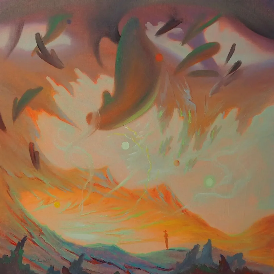 "İsimsiz" eseri YUSUF ŞENGÜR tarafından 2019 yılında 60x60 cm ölçülerinde Tuval üzeri yağlı boya tekniği ile yapılmıştır.
