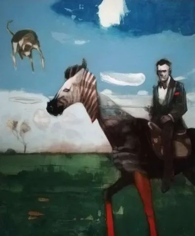 "İsimsiz" eseri ERCAN AYÇİÇEK tarafından 2019 yılında 180x140 cm ölçülerinde Tuval üzeri akrilik boya tekniği ile yapılmıştır.