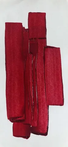 "Pentür V" eseri AYFER KEÇECİ tarafından 2018 yılında 33x15 cm ölçülerinde Tuval üzeri yağlı boya tekniği ile yapılmıştır.