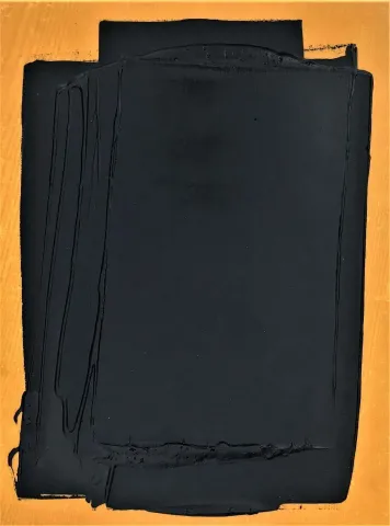"Pentür VII" eseri AYFER KEÇECİ tarafından 2019 yılında 32x24 cm ölçülerinde Kağıt üzeri yağlı boya tekniği ile yapılmıştır.