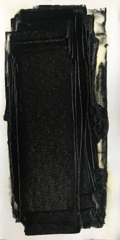 "PentürxVIII" eseri AYFER KEÇECİ tarafından 2019 yılında 66x31 cm ölçülerinde Kağıt üzeri yağlı boya tekniği ile yapılmıştır.