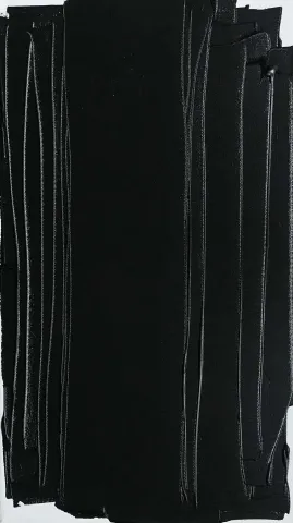 "Soyut V" eseri AYFER KEÇECİ tarafından 2019 yılında 45x25 cm ölçülerinde Tuval üzeri akrilik boya tekniği ile yapılmıştır.