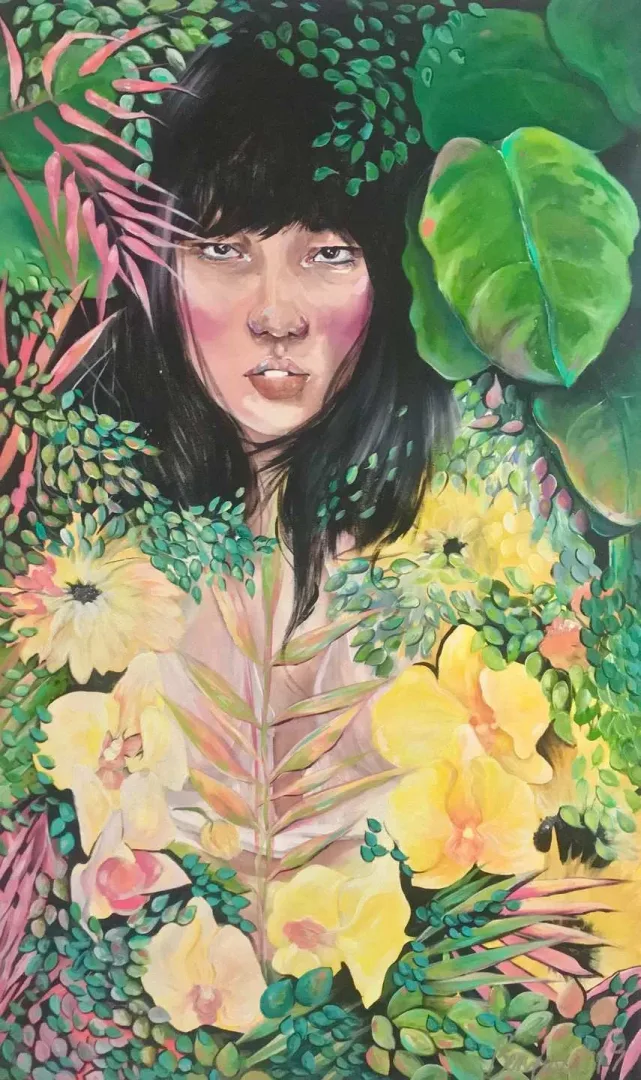 "İsimsiz" eseri BENGİSU SUĞÜR tarafından 2019 yılında 100x60 cm ölçülerinde Tuval üzeri akrilik boya tekniği ile yapılmıştır.