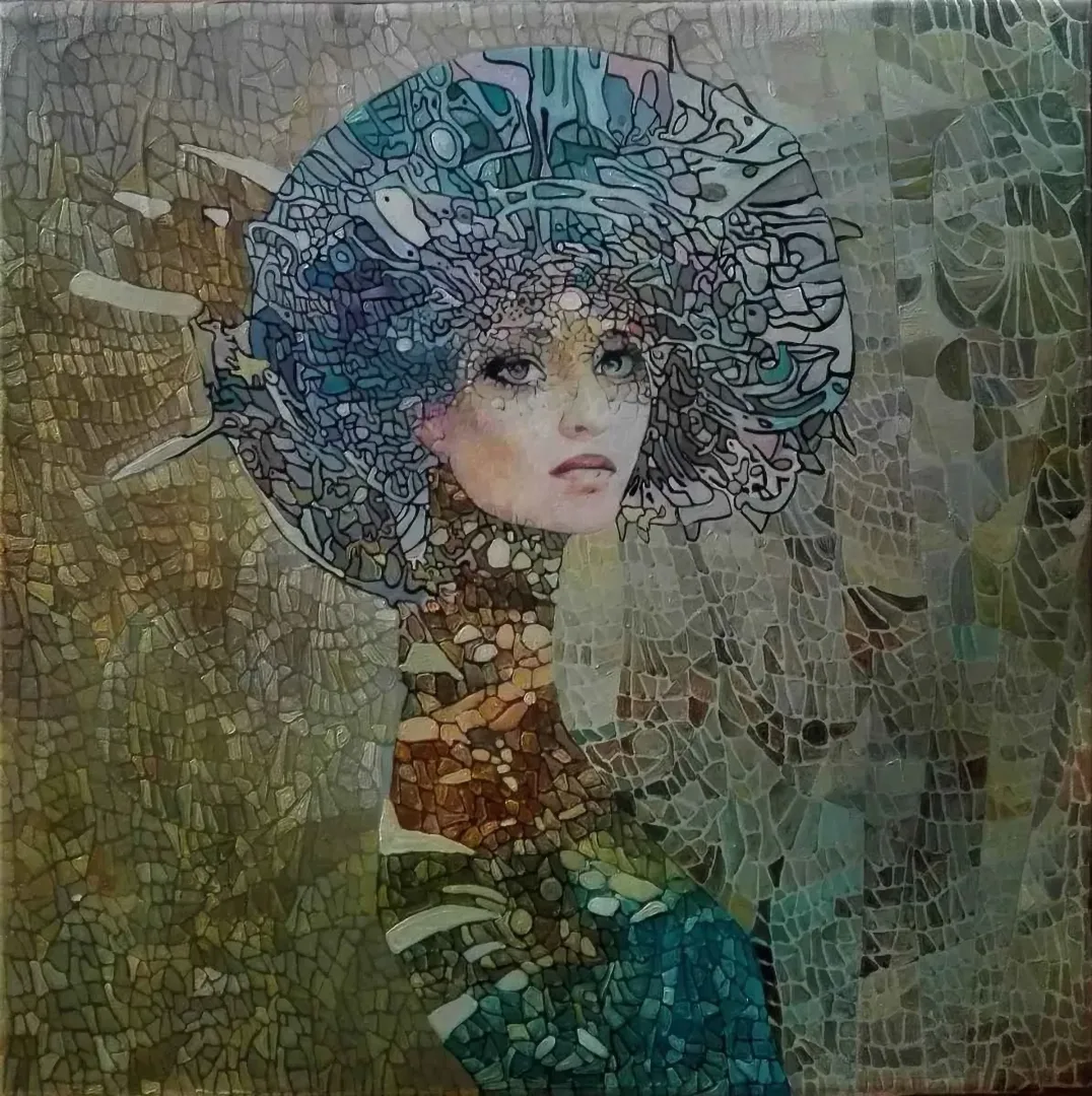 "İsimsiz" eseri BİNNUR YÜCEBAŞ RUOCCO tarafından 2019 yılında 40x40 cm ölçülerinde Tuval üzeri yağlı boya tekniği ile yapılmıştır.