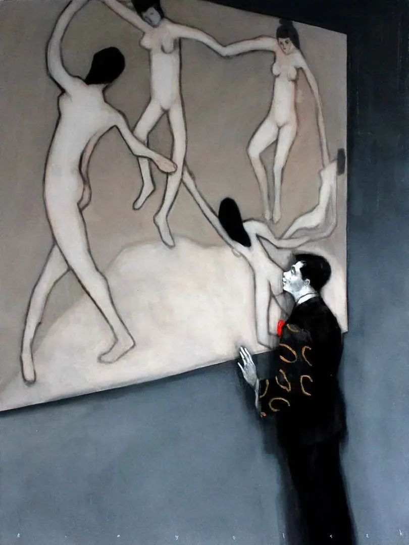 ERCAN AYÇİÇEK — “Öptüm Henri”, 2018 "Öptüm Henri" eseri ERCAN AYÇİÇEK tarafından 2018 yılında 120x90 cm ölçülerinde Tuval üzeri akrilik boya tekniği ile yapılmıştır.