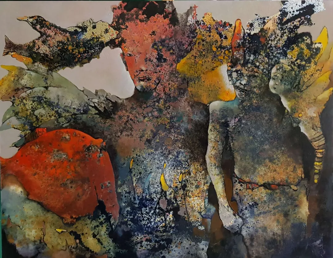 yakınlaştır "Kırmızı Melek" eseri EROL PELİOĞLU tarafından 2019 yılında 120x150 cm ölçülerinde Tuval üzeri yağlı boya tekniği ile yapılmıştır.