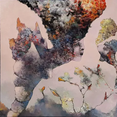 EROL PELİOĞLU — 2019 Bu eser EROL PELİOĞLU tarafından 2019 yılında 60x60 cm ölçülerinde Tuval üzeri yağlı boya tekniği ile yapılmıştır.