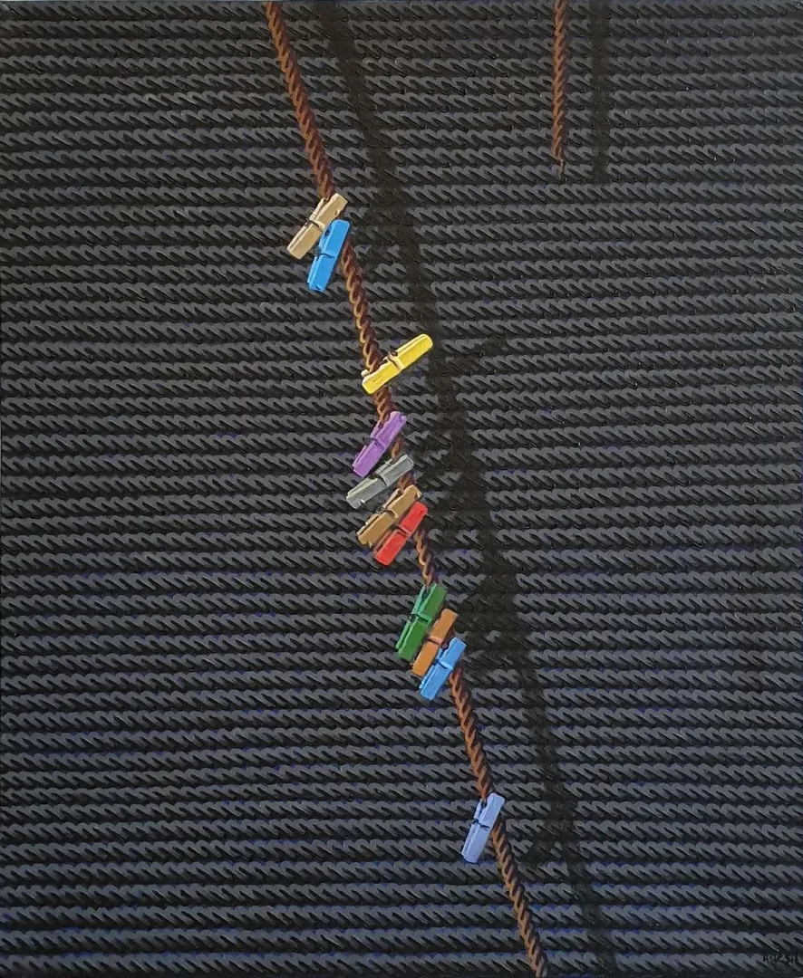 AHMET YEŞİL — “Aykırı Yaşamlar Üzerine”, 2019 "Aykırı Yaşamlar Üzerine" eseri AHMET YEŞİL tarafından 2019 yılında 100x80 cm ölçülerinde Tuval üzeri yağlı boya tekniği ile yapılmıştır.
