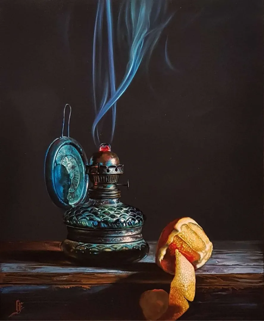 HÜSEYİN FEYZULLAH — 2018 Bu eser HÜSEYİN FEYZULLAH tarafından 2018 yılında 60x50 cm ölçülerinde Tuval üzeri yağlı boya tekniği ile yapılmıştır.