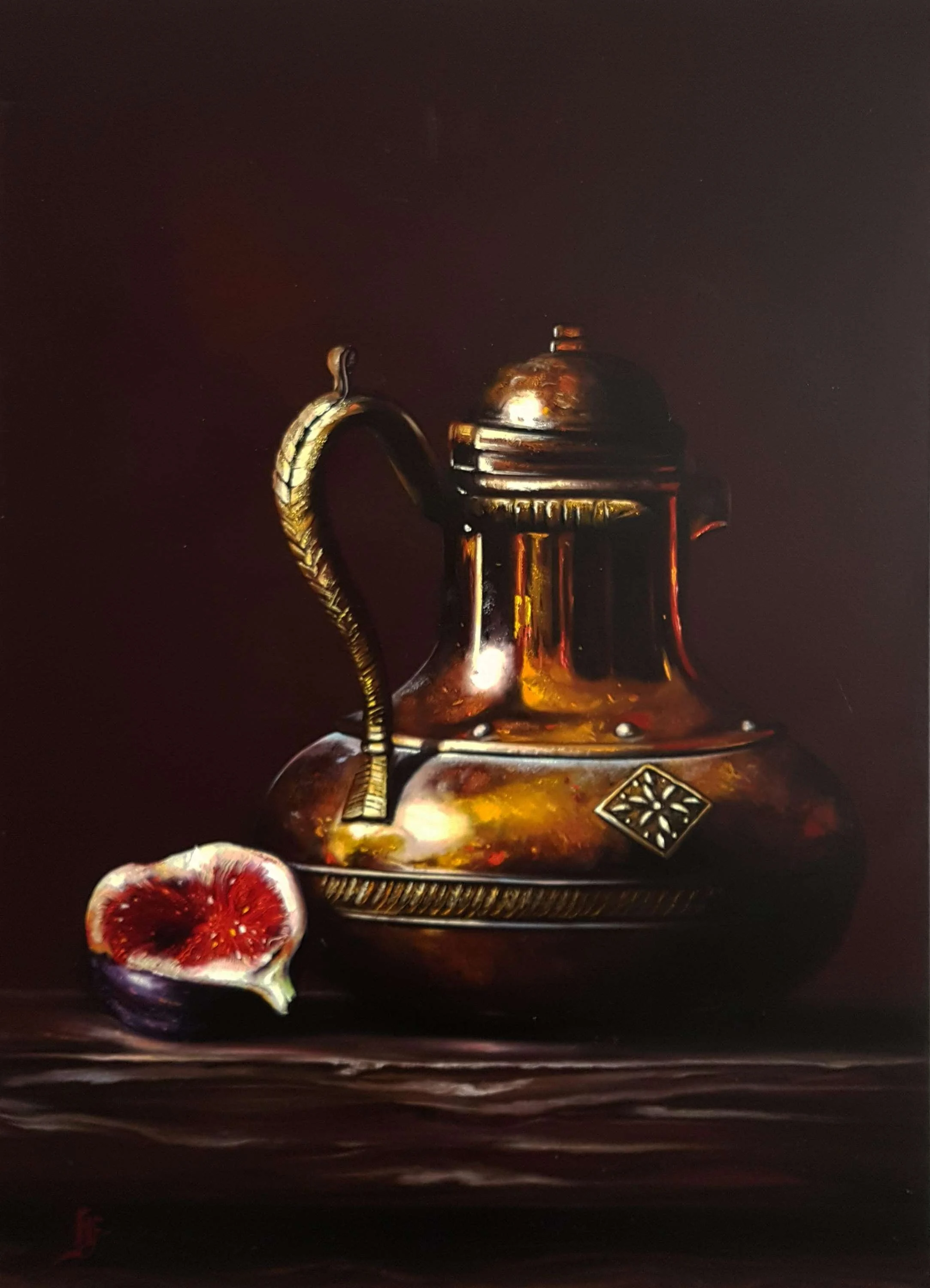 Bu eser HÜSEYİN FEYZULLAH tarafından 2018 yılında 70x50 cm ölçülerinde Tuval üzeri yağlı boya tekniği ile yapılmıştır.