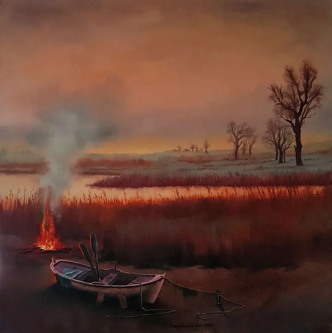 MEHMET EMİN ÖZER — 2019 Bu eser MEHMET EMİN ÖZER tarafından 2019 yılında 60x60 cm ölçülerinde Tuval üzeri yağlı boya tekniği ile yapılmıştır.