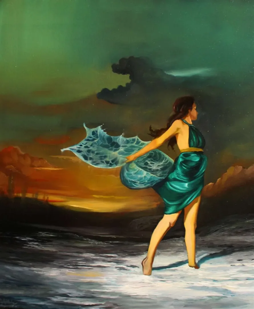 AĞIT UĞUR ULUDAĞ — 2019 Bu eser AĞIT UĞUR ULUDAĞ tarafından 2019 yılında 60x50 cm ölçülerinde Tuval üzeri yağlı boya tekniği ile yapılmıştır.