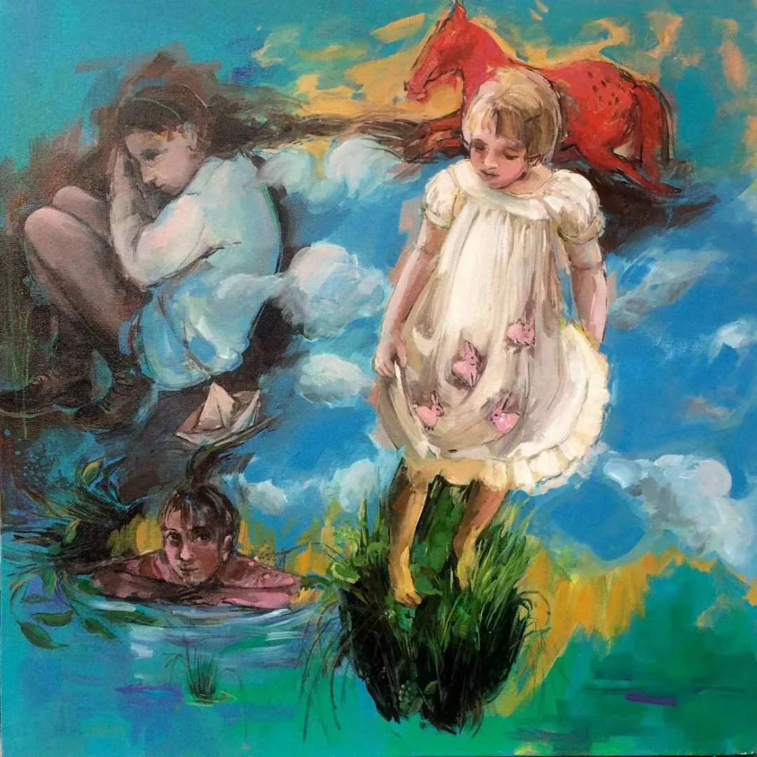 PERUZE HAMURCU — 2017 Bu eser PERUZE HAMURCU tarafından 2017 yılında 70x70 cm ölçülerinde Tuval üzeri yağlı boya tekniği ile yapılmıştır.
