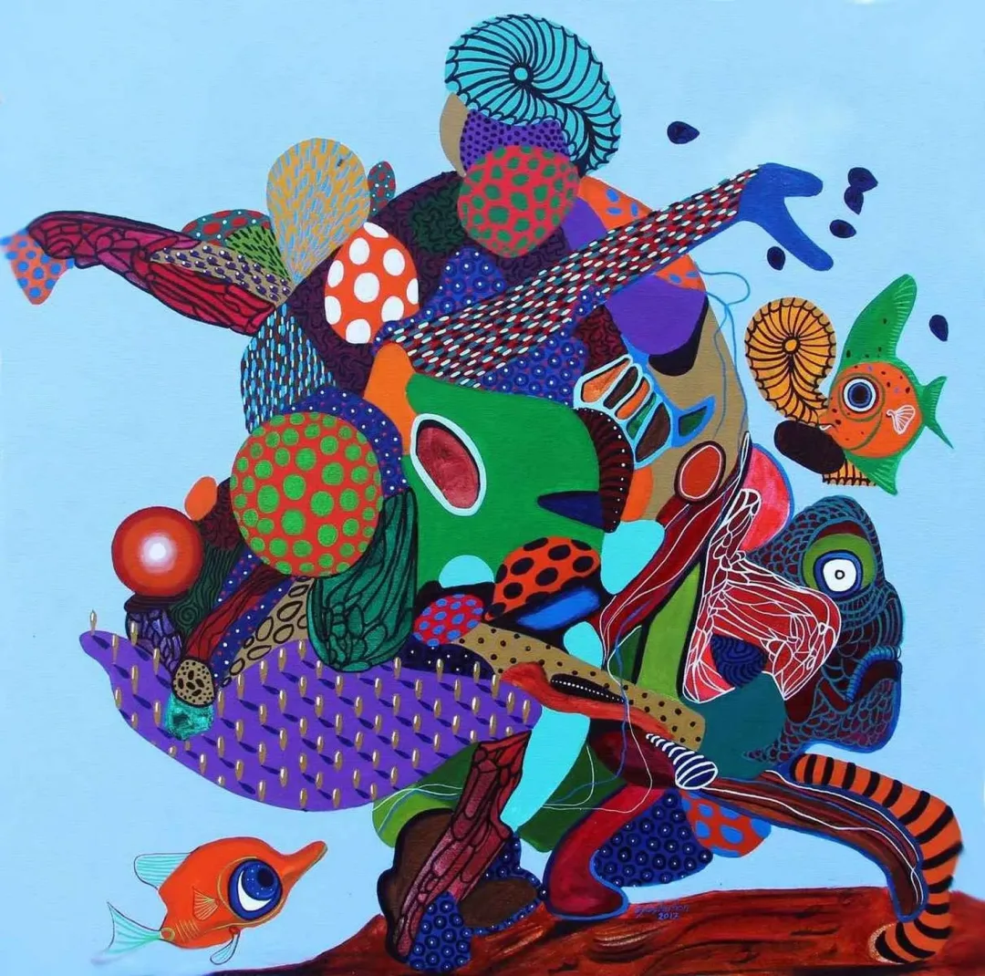 LEVENT OYLUÇTARHAN — 2017 Bu eser LEVENT OYLUÇTARHAN tarafından 2017 yılında 70x70 cm ölçülerinde Tuval üzeri yağlı boya tekniği ile yapılmıştır.