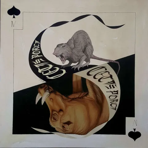 FATİH SAZAK — “Maça 4”, 2019 "Maça 4" eseri FATİH SAZAK tarafından 2019 yılında 90x90 cm ölçülerinde Tuval üzeri yağlı boya tekniği ile yapılmıştır.