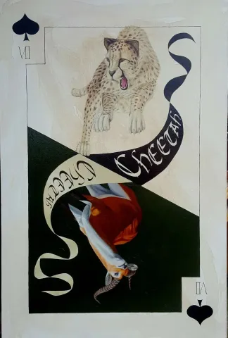 FATİH SAZAK — “Maça 7”, 2019 "Maça 7" eseri FATİH SAZAK tarafından 2019 yılında 67x100 cm ölçülerinde Tuval üzeri yağlı boya tekniği ile yapılmıştır.