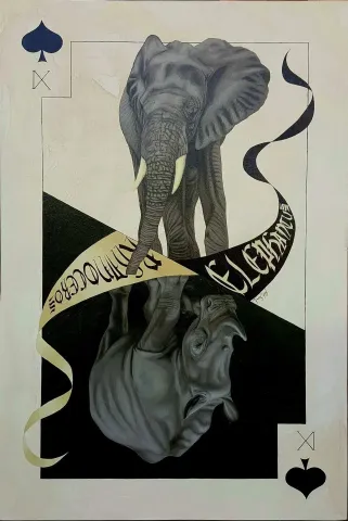 FATİH SAZAK — “Maça 9”, 2019 "Maça 9" eseri FATİH SAZAK tarafından 2019 yılında 67x100 cm ölçülerinde Tuval üzeri yağlı boya tekniği ile yapılmıştır.