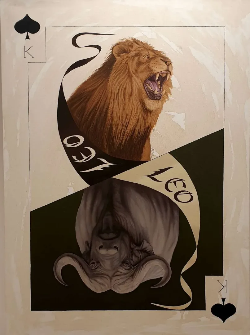 yakınlaştır "Maça Papaz" eseri FATİH SAZAK tarafından 2018 yılında 70x70 cm ölçülerinde Tuval üzeri yağlı boya tekniği ile yapılmıştır.