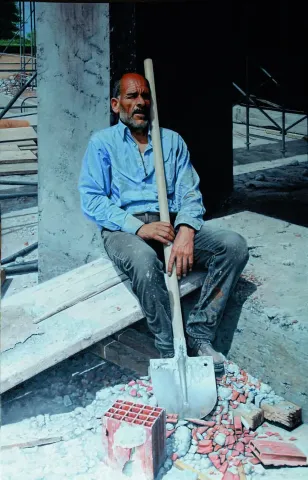 FETHİ ÇELİK — “Yorgunluk”, 2019 "Yorgunluk" eseri FETHİ ÇELİK tarafından 2019 yılında 110x80 cm ölçülerinde Tuval üzeri yağlı boya tekniği ile yapılmıştır.