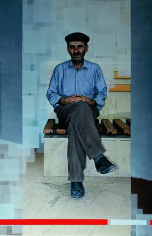 FETHİ ÇELİK — “Efendi 1”, 2018 "Efendi 1" eseri FETHİ ÇELİK tarafından 2018 yılında 130x85 cm ölçülerinde Tuval üzeri yağlı boya tekniği ile yapılmıştır.