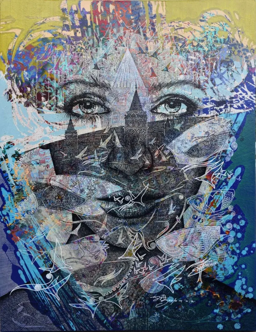 ENGİN KORKMAZ — “isimsiz”, 2019 "isimsiz" eseri ENGİN KORKMAZ tarafından 2019 yılında 80x60 cm ölçülerinde Tuval üzeri akrilik boya tekniği ile yapılmıştır.