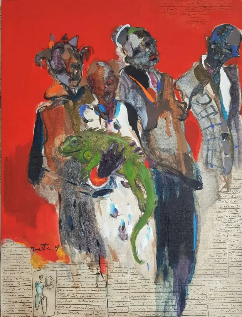 NURETTİN AKKAYA — “isimsiz”, 2019 "isimsiz" eseri NURETTİN AKKAYA tarafından 2019 yılında 80x60 cm ölçülerinde Tuval üzeri yağlı boya tekniği ile yapılmıştır.