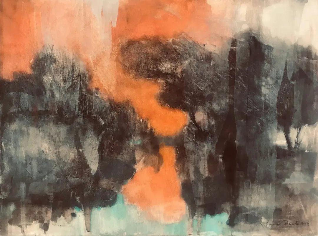 SEMA ÖCAL — “isimsiz”, 2019 "isimsiz" eseri SEMA ÖCAL tarafından 2019 yılında 60x80 cm ölçülerinde Tuval üzeri yağlı boya tekniği ile yapılmıştır.