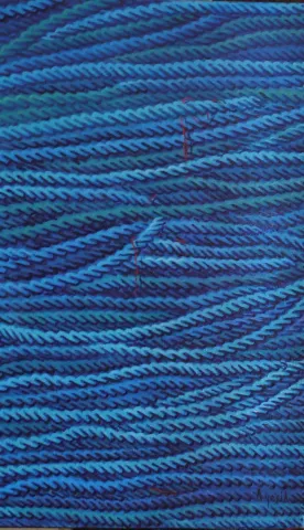 "Deli Mavi-2" eseri AHMET YEŞİL tarafından 2019 yılında 80x50 cm ölçülerinde Tuval üzeri yağlı boya tekniği ile yapılmıştır.