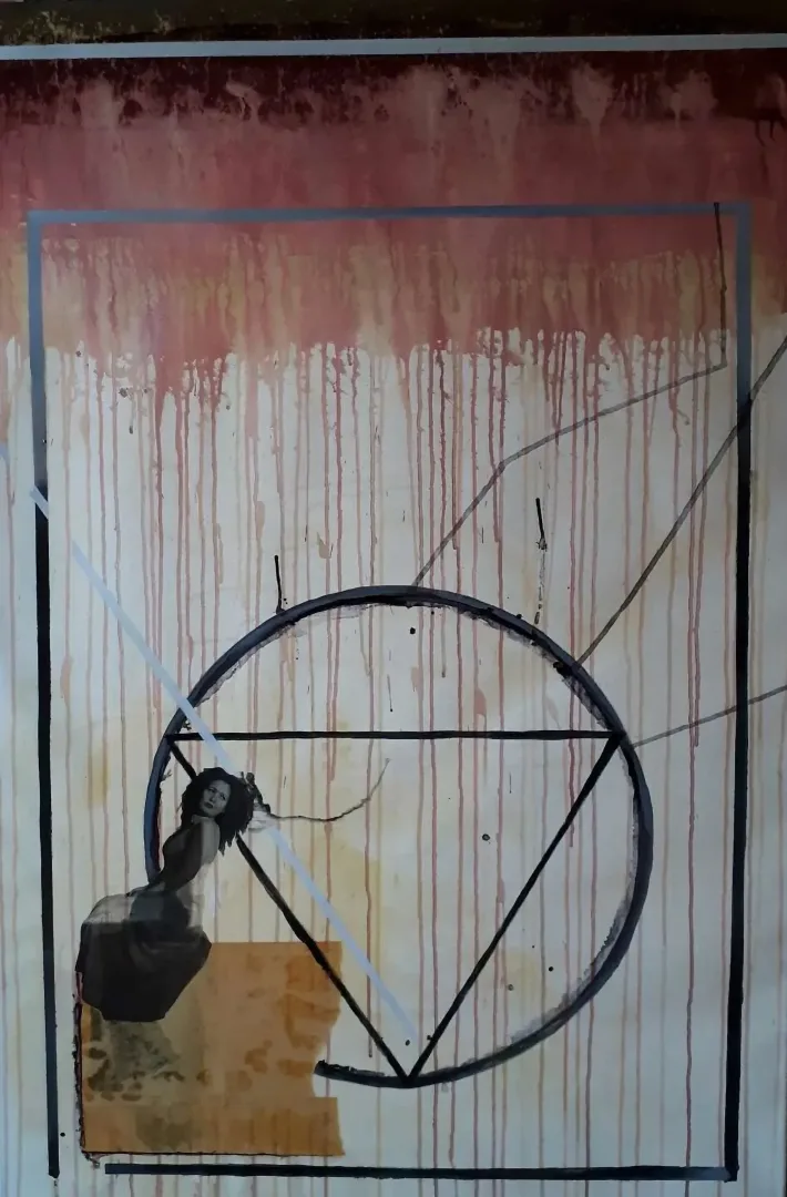 "Ebru" eseri HÜSEYİN RÜSTEMOĞLU tarafından 2019 yılında 120x80 cm ölçülerinde Tuval üzeri karışık teknik tekniği ile yapılmıştır.
