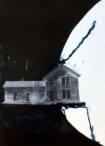 HÜSEYİN RÜSTEMOĞLU — “Where Is My Home 1”, 2019 "Where Is My Home 1" eseri HÜSEYİN RÜSTEMOĞLU tarafından 2019 yılında 50x35 cm ölçülerinde Tuval üzeri karışık teknik tekniği ile yapılmıştır.