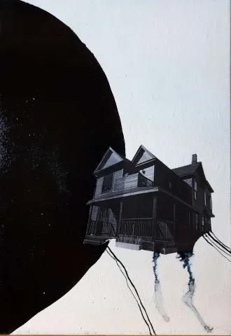 HÜSEYİN RÜSTEMOĞLU — “Where Is My Home 3”, 2019 "Where Is My Home 3" eseri HÜSEYİN RÜSTEMOĞLU tarafından 2019 yılında 60x40 cm ölçülerinde Tuval üzeri karışık teknik tekniği ile yapılmıştır.