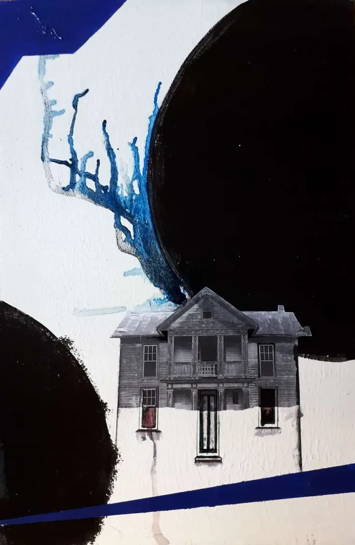 yakınlaştır "Where Is My Home 4" eseri HÜSEYİN RÜSTEMOĞLU tarafından 2019 yılında 70x50 cm ölçülerinde Tuval üzeri karışık teknik tekniği ile yapılmıştır.