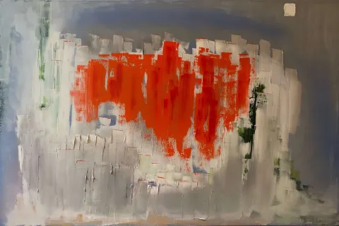 MÜGE CEYHAN — “Mandalina Sokak”, 2019 "Mandalina Sokak" eseri MÜGE CEYHAN tarafından 2019 yılında 100x150 cm ölçülerinde Tuval üzeri yağlı boya tekniği ile yapılmıştır.