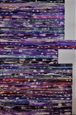 MELİKE UÇKU — “Belirsiz”, 2019 "Belirsiz" eseri MELİKE UÇKU tarafından 2019 yılında 150x100 cm ölçülerinde Tuval üzeri akrilik boya tekniği ile yapılmıştır.