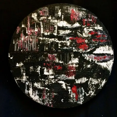 MELİKE UÇKU — “Mart 4”, 2019 "Mart 4" eseri MELİKE UÇKU tarafından 2019 yılında 30x30 cm ölçülerinde Tuval üzeri karışık teknik tekniği ile yapılmıştır.