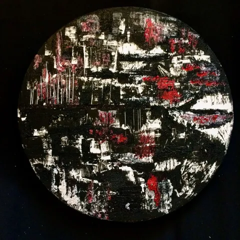 MELİKE UÇKU — “Mart 4”, 2019 "Mart 4" eseri MELİKE UÇKU tarafından 2019 yılında 30x30 cm ölçülerinde Tuval üzeri karışık teknik tekniği ile yapılmıştır.