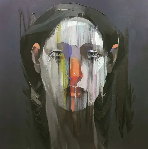 HAKAN ERASLAN tarafından 2019 yılında 60x60 cm ölçülerinde Tuval üzeri akrilik boya tekniği ile yapılmıştır.