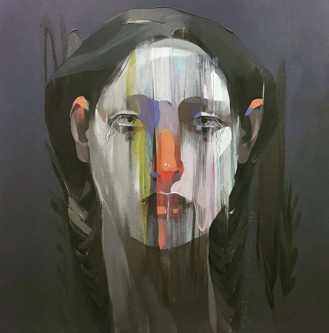 HAKAN ERASLAN — “İsimsiz”, 2019 "İsimsiz" eseri HAKAN ERASLAN tarafından 2019 yılında 60x60 cm ölçülerinde Tuval üzeri akrilik boya tekniği ile yapılmıştır.