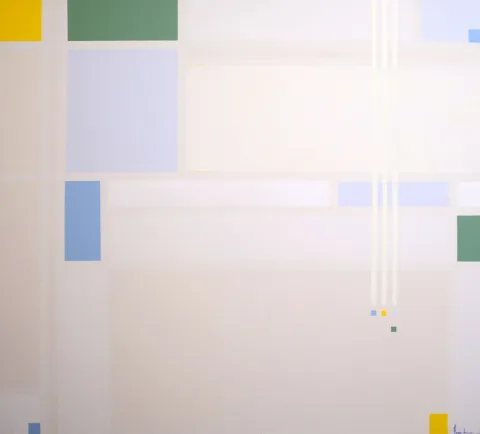 HAMİD ALİOĞLU — “Algoritim”, 2019 "Algoritim" eseri HAMİD ALİOĞLU tarafından 2019 yılında 100x110 cm ölçülerinde Tuval üzeri akrilik boya tekniği ile yapılmıştır.