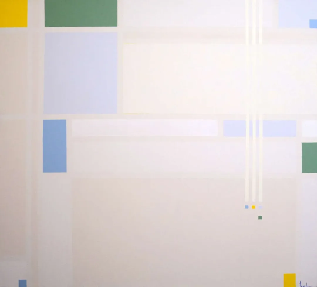 yakınlaştır "Algoritim" eseri HAMİD ALİOĞLU tarafından 2019 yılında 100x110 cm ölçülerinde Tuval üzeri akrilik boya tekniği ile yapılmıştır.