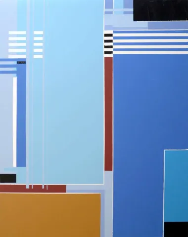 HAMİD ALİOĞLU — “Kompozisyon”, 2019 "Kompozisyon" eseri HAMİD ALİOĞLU tarafından 2019 yılında 95x75 cm ölçülerinde Tuval üzeri akrilik boya tekniği ile yapılmıştır.
